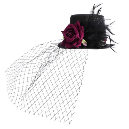 Elegant black satin rose - satin,