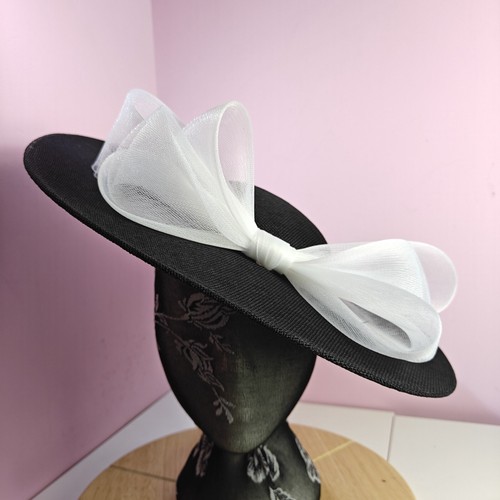 Black white large - black, fascinator
