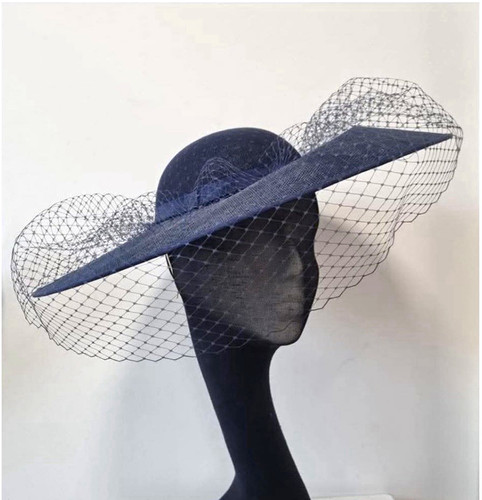 Blue wide brim formal - blue,