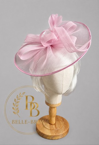 Baby pink fascinator - ,