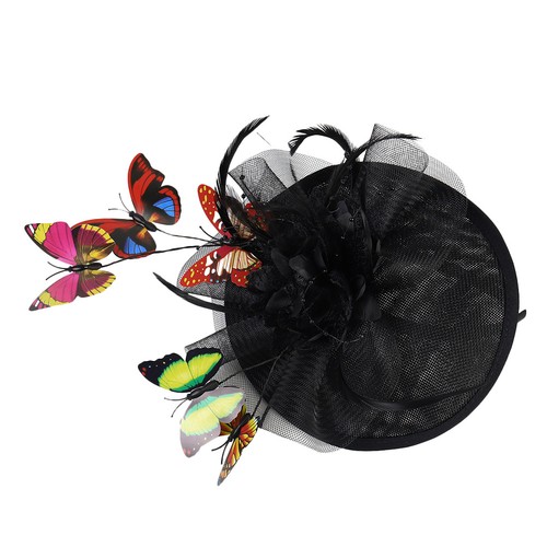 Reusable black abs fascinator - reusable,