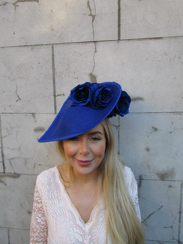 Large dramatic royal blue - dramatic,