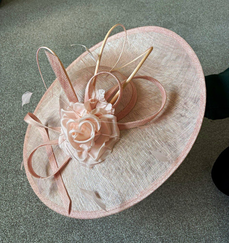 Maddox pink wide brim formal - brim,