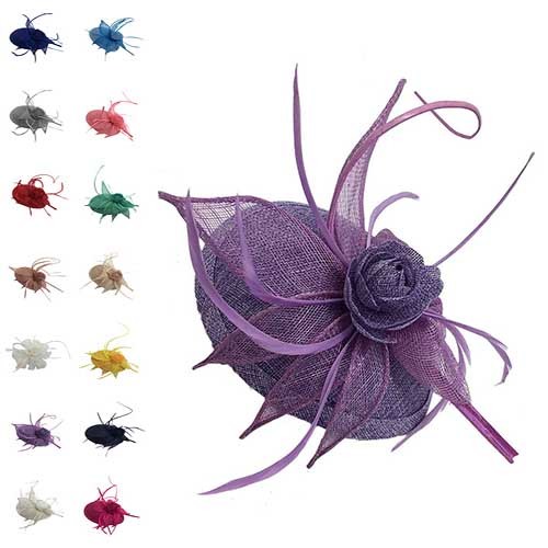 Clearance flower feather hat - clearance,