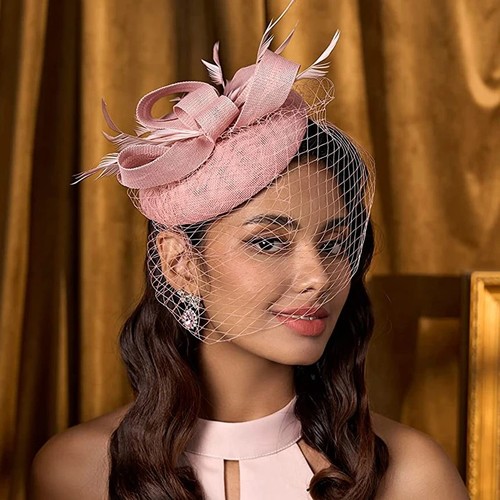 Women fascinator hat mesh lace - fascinator,