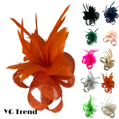Small feather flower hair - feather,