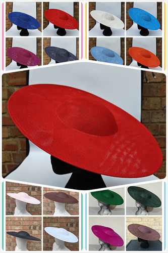 Large plain fascinator base - plain,