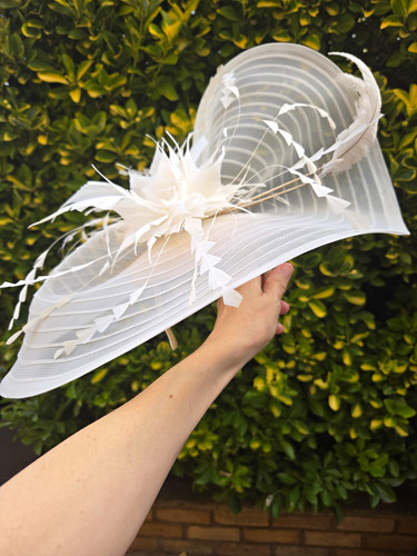Ben lisi ivory sinamay wide - lisi,