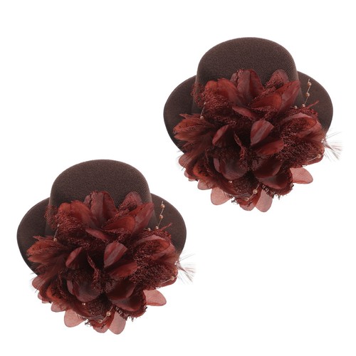 Coffee mini fascinator hat - fascinator,