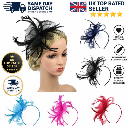 Large fascinator women - fascinator, women's