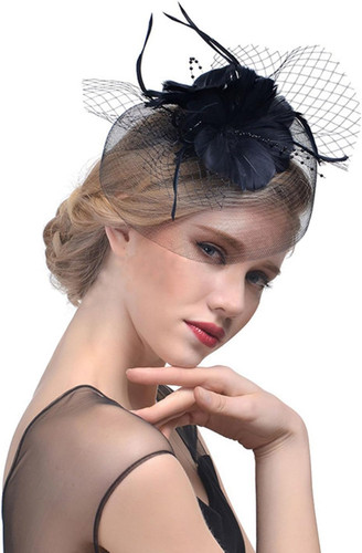 Women fascinator hat - women, feather