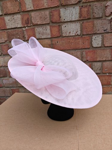 Baby pink large fascinator - baby,