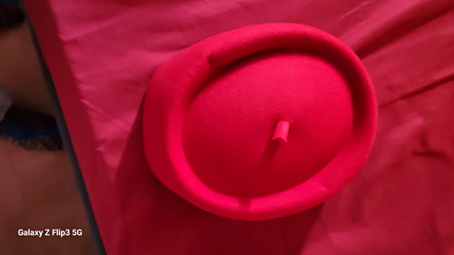 Women pink felt fascinator - pink,