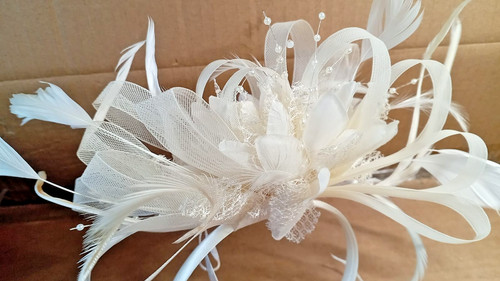 Fascinator net hat - hat, flower