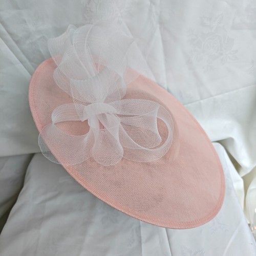Pale pink white wide brim - pink,