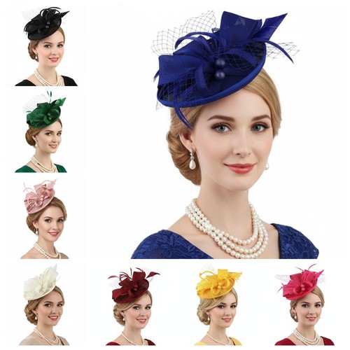 Big saucer sinamay headband - sinamay, on