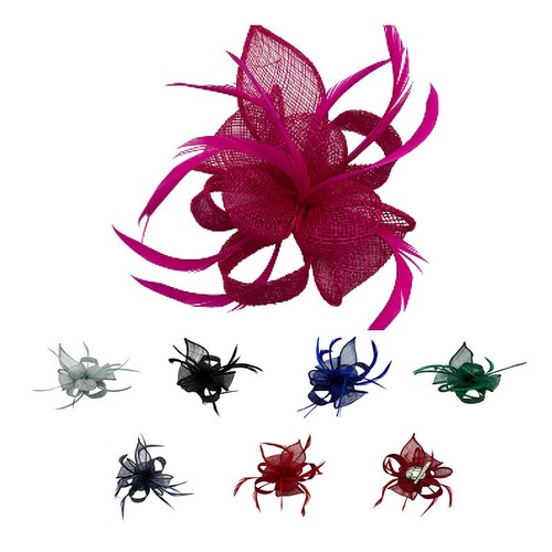 Small feather flower hair - feather,