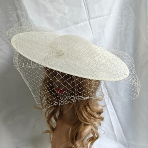 Ivory cream veil veiling wide - cream,