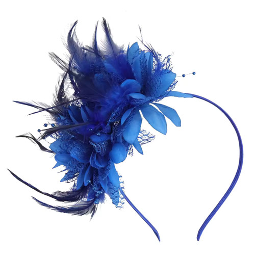 Feather hair fascinator - hair,
