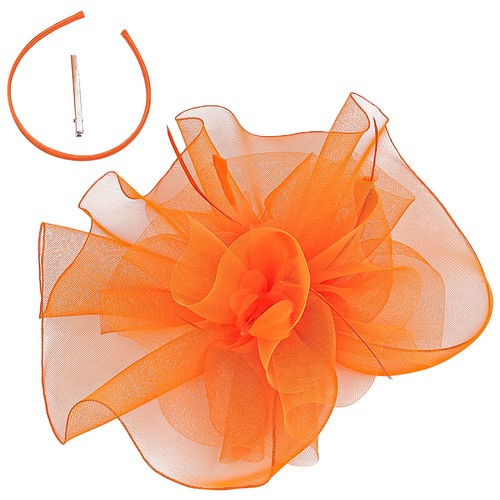 Fashionable orange feathered - orange,