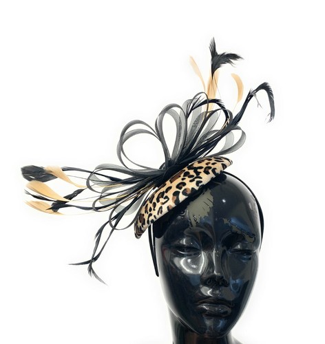 Leopard black mini disc - mini, hat