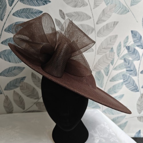 Dark brown bow - bow, wide