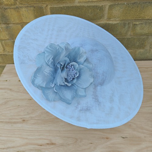 White blue grey flower wide - white,